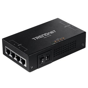 TRENDnet 65W 4-Port Gigabit PoE+ Injector