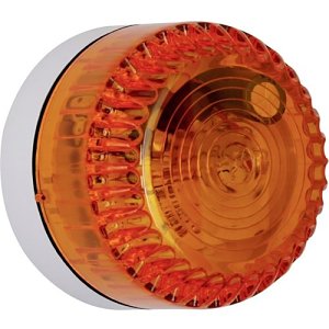 Eaton Fulleon, Solex Xenon Beacon, Amber Lens, Shallow White (FW) Base, Anti-tamper, 10Cd, (SO/A/SW/10C/AT ( Anti-tamper))