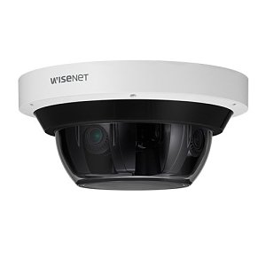 Hanwha PNM-9085RQZ1 20MP (5MP x 4) Multi-Sensor, Multi-Directional PTRZ Camera, 4.13-9.4mm(2.3x) Motorized PTRZ Varifocal Lens