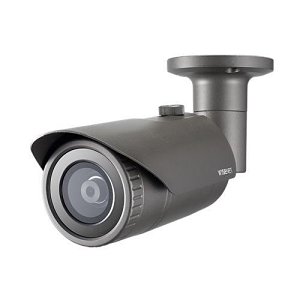 Hanwha QNO-7012R Wisenet Q Series, WDR IP66 4MP 2.8mm Fixed Lens, IR 20M IP Bullet Camera, Grey