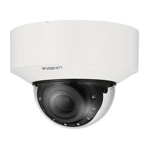 Hanwha XND-C8083RV Wisenet X Series, WDR IP52 6MP 4.4-9.3mm Motorized Varifocal Lens, IR 40M IP Dome Camera, White