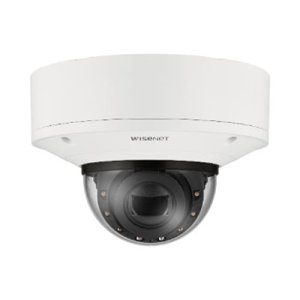 Hanwha XNV-8093R Wisenet X Series, WDR IP67 6MP 10.9-29mm Motorized Varifocal Lens, IR 70M IP Dome Camera, White