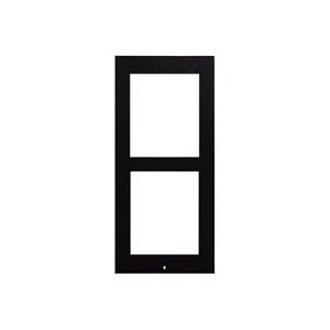 2N IP Verso Intercom Frame, 2 Modules, Surface Mount, Black