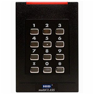 HID 921PTNNEK00000 multiCLASS SE RPK40 Smart Card Reader Wall Switch with Keypad, HID Prox, AWID and EM4102 (32 bits), Maximum compatibility, Wiegand, Pigtail, Standard v1, Black