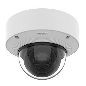 Hanwha XNV-C6083 Wisenet X Series, IP66-IP67 2MP 2.8-12mm Motorized Varifocal Lens, AI None IR Vandal IP Dome Camera, White