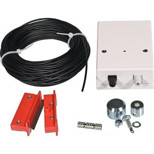 Alarmtech OP 105 Fibre Optic Alarm Kit, (1) Control Unit OP 100, (2) Mounting Sleeves OP 101, (5m) Optical Fibre OP 102, (1) Splice Sleeve OP 103, (1) Fibre Cutter OP 104