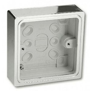 Elmdene AMS-EBIR-BOX Surface Mount Box for AMS-EBIR3-RG, 28mm, Chrome Finish