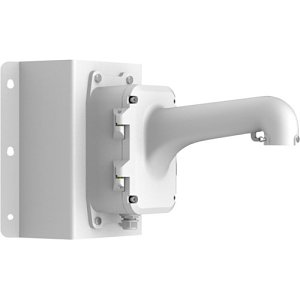 Hikvision DS-1604ZJ-BOX-CORNER Wall Corner Mount with Junction Box, for Speed Dome Cameras, Aluminium, White