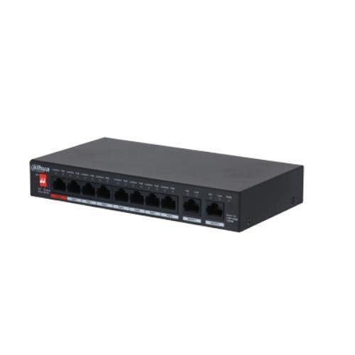 Dahua PFS3010-8GT-97 Desktop , 10-Port Unmanaged PoE Desktop Switch, 8 x 10-100-1000M Base-TX, 96W