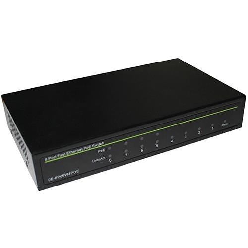 W Box 0E-8P65W4POE 8-Port Fast Ethernet PoE Switch