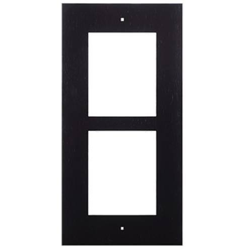 2N IP Verso 2-Module Intercom Frame, Flush Mount, Black