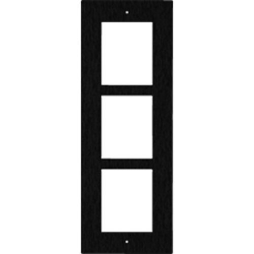 2N IP Verso Series, 3 Modules Intercom Frame, Flush Mount, Black