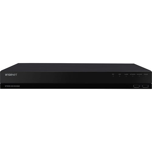 Hanwha WRN-810S Wisenet Wave Series, 4K 4-Channel 80Mbps 1U 2TB HDD NVR with 8 PoE Ports