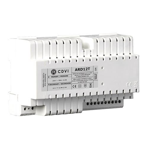 CDVI ARD-12T 1A, 12VDC Power Supply with Integral Relay and Timer, DIN Rail