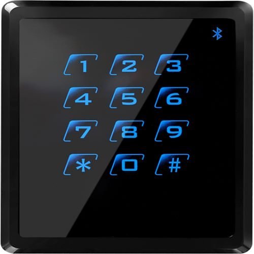 Vanderbilt BLUE-B Bluetooth Reader with Keypad, 5cm IP65, Supports ACTpro, OMNIS, ACT365 and SPC, Black