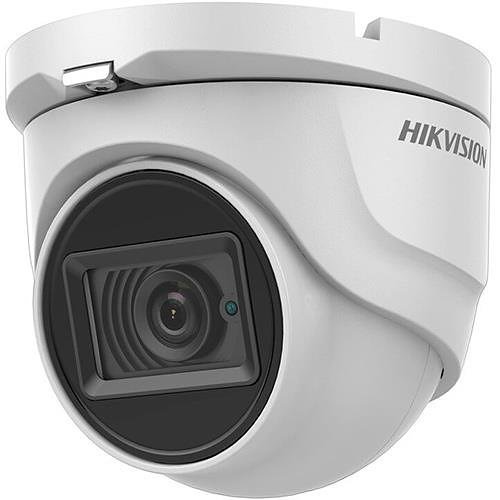 Hikvision DS-2CE76D0T-ITMF Value Series, IP67 2MP 2.8mm Fixed Lens, IR 30M HDoC Turret Camera, White